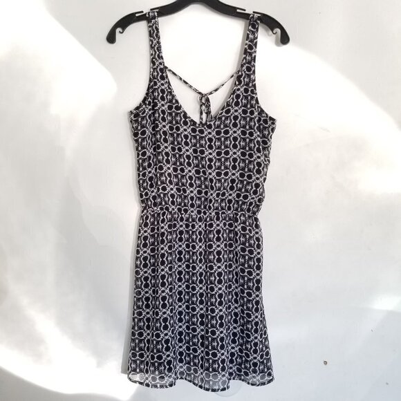 Hollister Sleeveless Coverup Pullover Cinch Geometric Print Dress Size XS - Picture 9 of 9